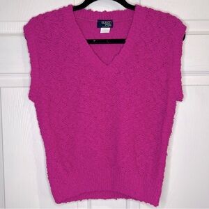 VTG Susan Ess Fuschia vest - Size Medium